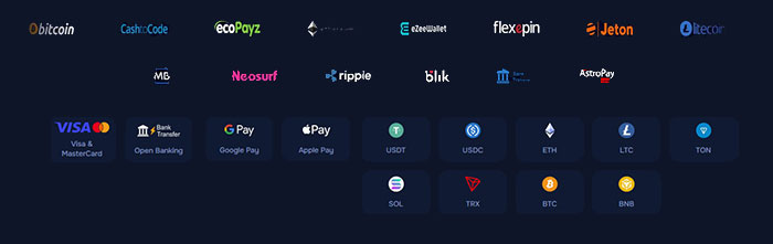 Popular payment options
